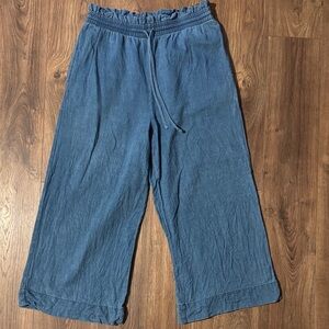 Madewell Chambray Pull On Pants M